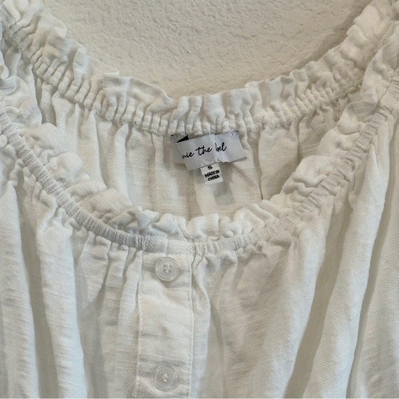 Jacquie The Label White Button-Front Mini Dress – 👗 Size Small, Boho Style - Picture 4 of 16